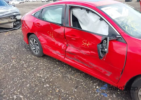 2018 Honda Civic Ex from USA, damaged, VIN 2HGFC2F76JH607035